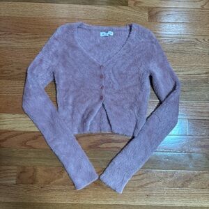 Aeropostale Pink V-Neck Sweater